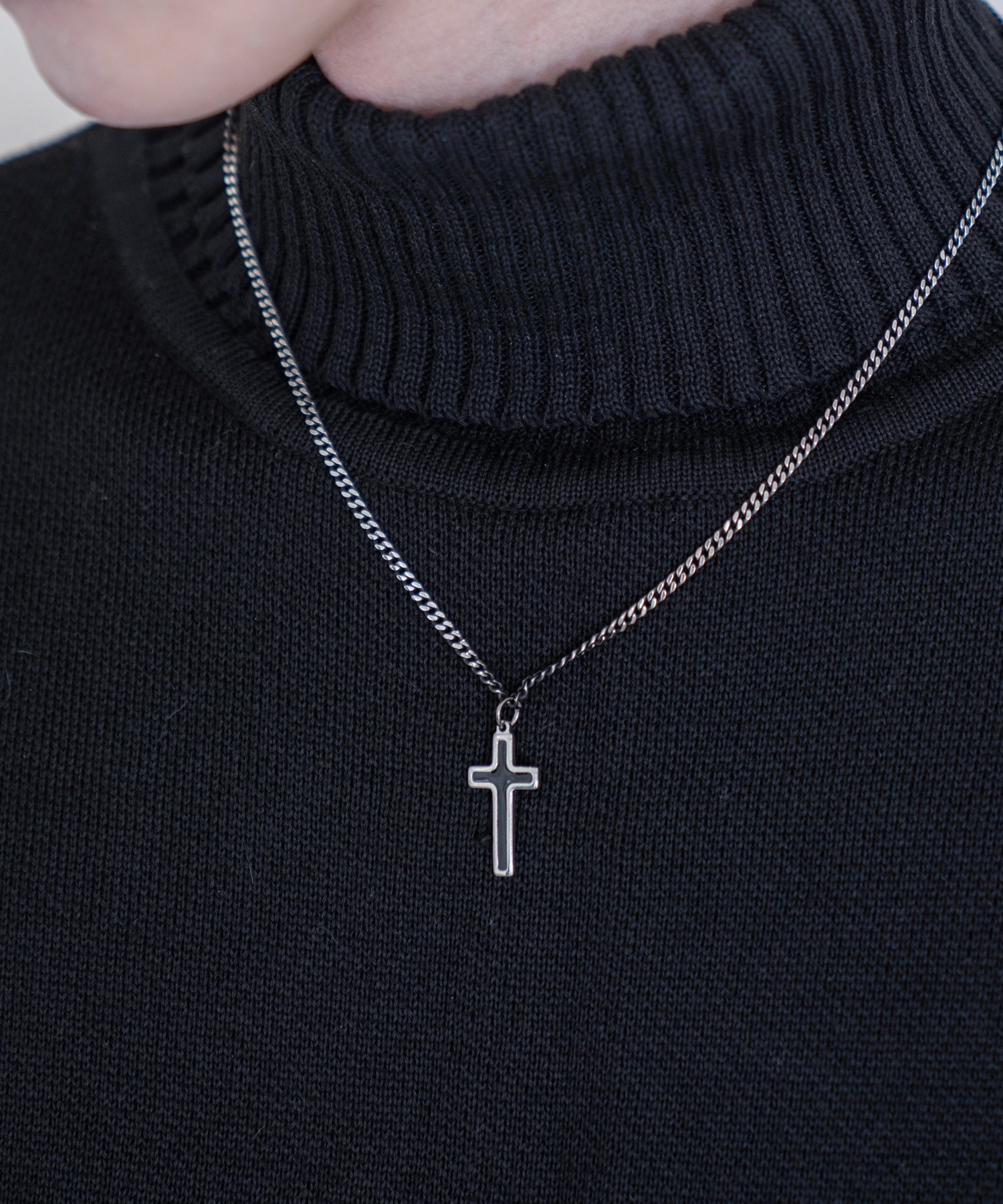 Black Cross ver.1 necklace